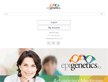 Tablet Screenshot of epigeneticsrx.com